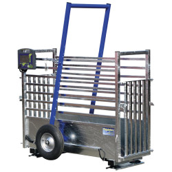 Mobile weighing crush for calves