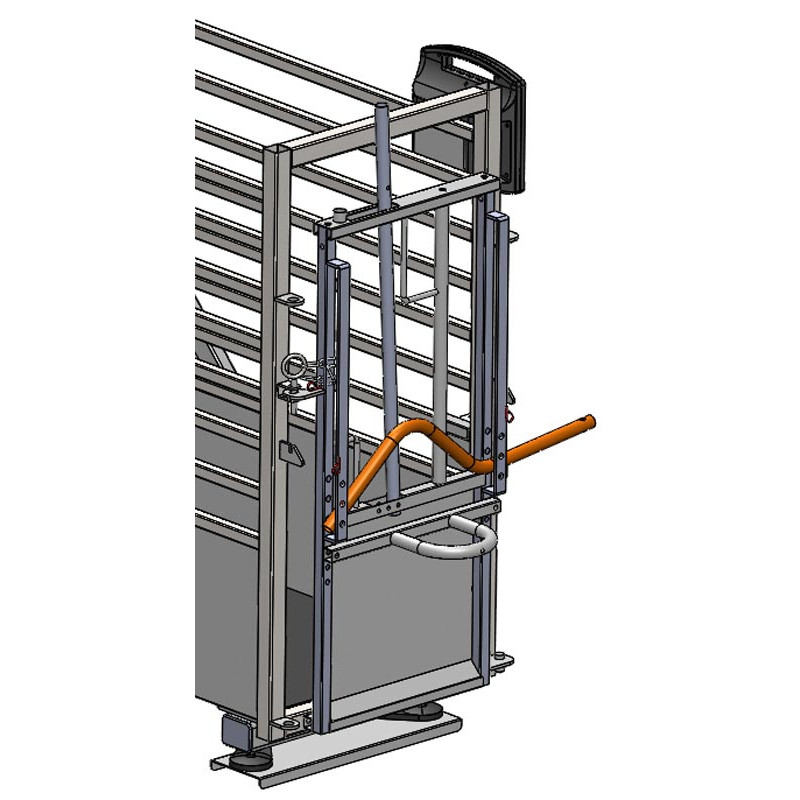 Headlock gate option for calf mobile weighing crush