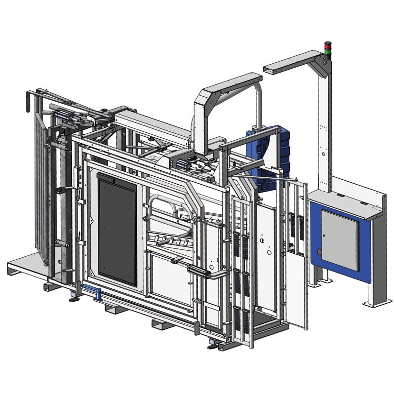 LVAPI crush - 3 gates - Adjustable sides - Opening side panels with gates