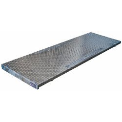 Weighing platform - Chequer plate - Width 0.80 m