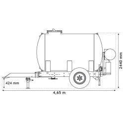 Water bowsers on trailers for green spaces 4400 L