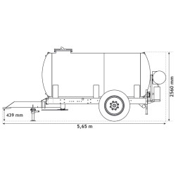 Water bowsers on trailers for green spaces 6200 L