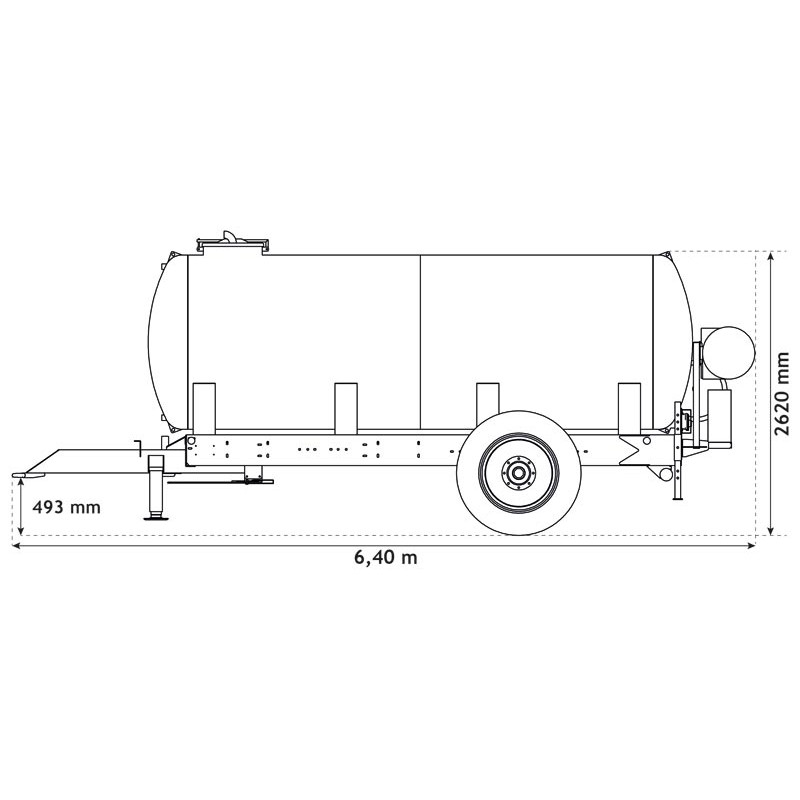 Water bowsers on trailers for green spaces 8000 L