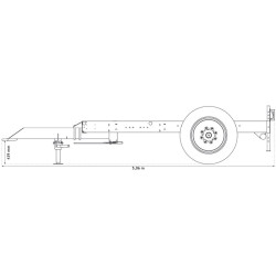 Trailer for water bowsers 6200 L