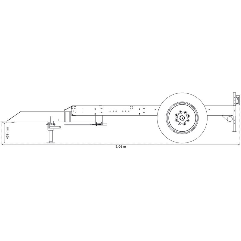 Trailer for water bowsers 6200 L