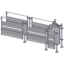 Drafting race module with posts on plates