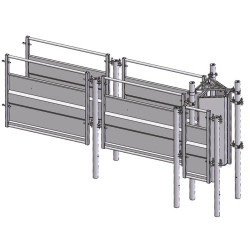 Drafting race module with posts to be embedded