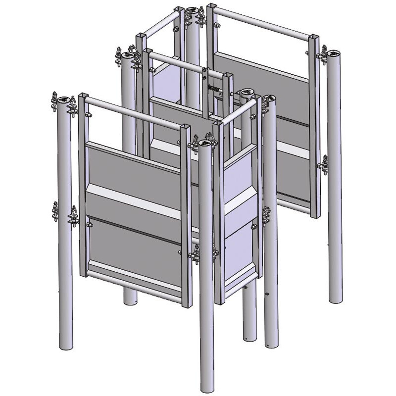 Race entry module with posts to be embedded